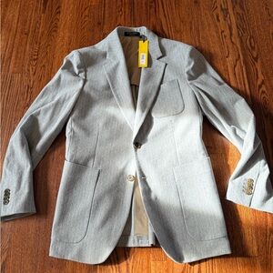 Banana Republic Light Gray Men's Blazer
